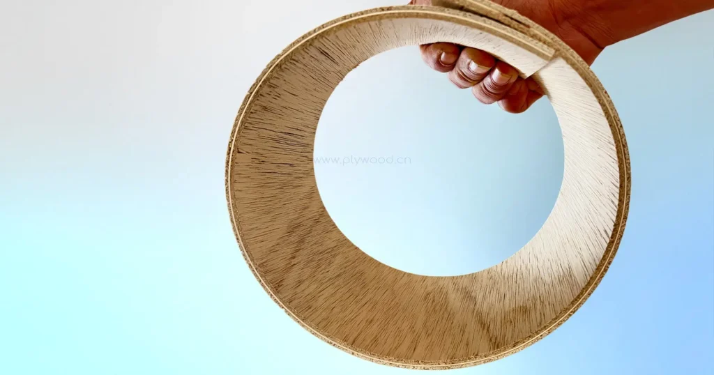 ROCPLY Flexible Plywood panel for bendable furniture and curved interior features