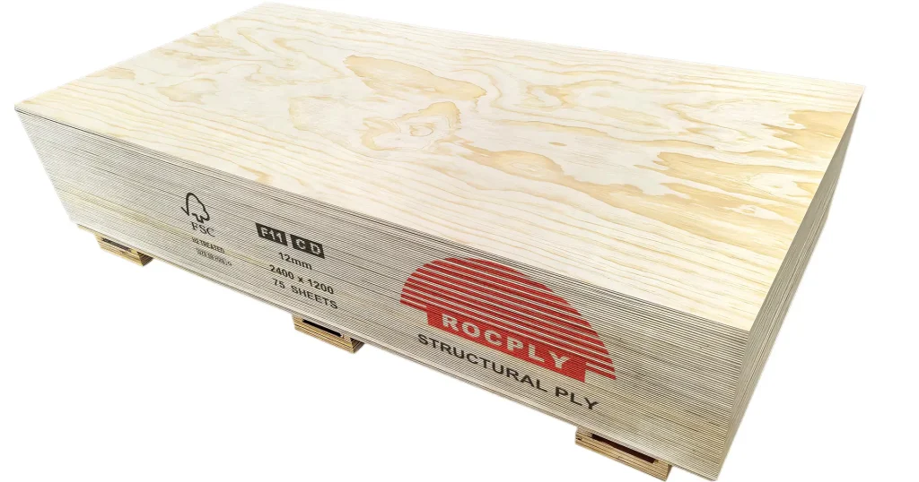 ROCPLY structural plywood sheet pack for building supply and project planning