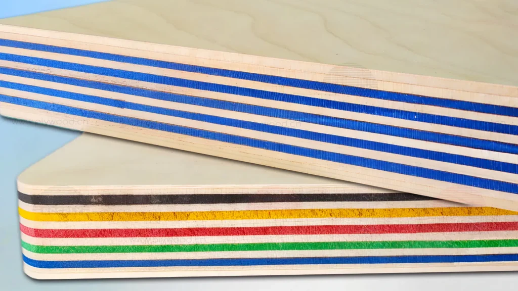 Plywood Core Types Lay-Up and Construction Schedule Plywood core types specification showing veneer layers balance gaps bonding and face support