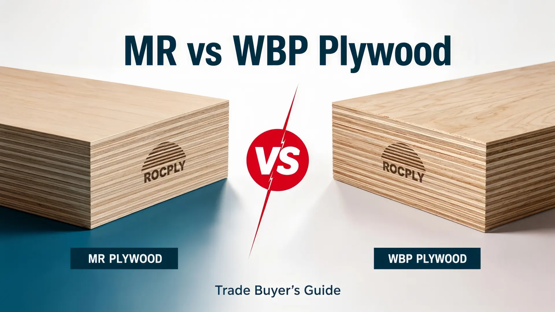 MR Plywood vs WBP Plywood What Buyers Need to Know MR plywood vs WBP plywood comparison for trade buyers checking bond standards and wet-use limits