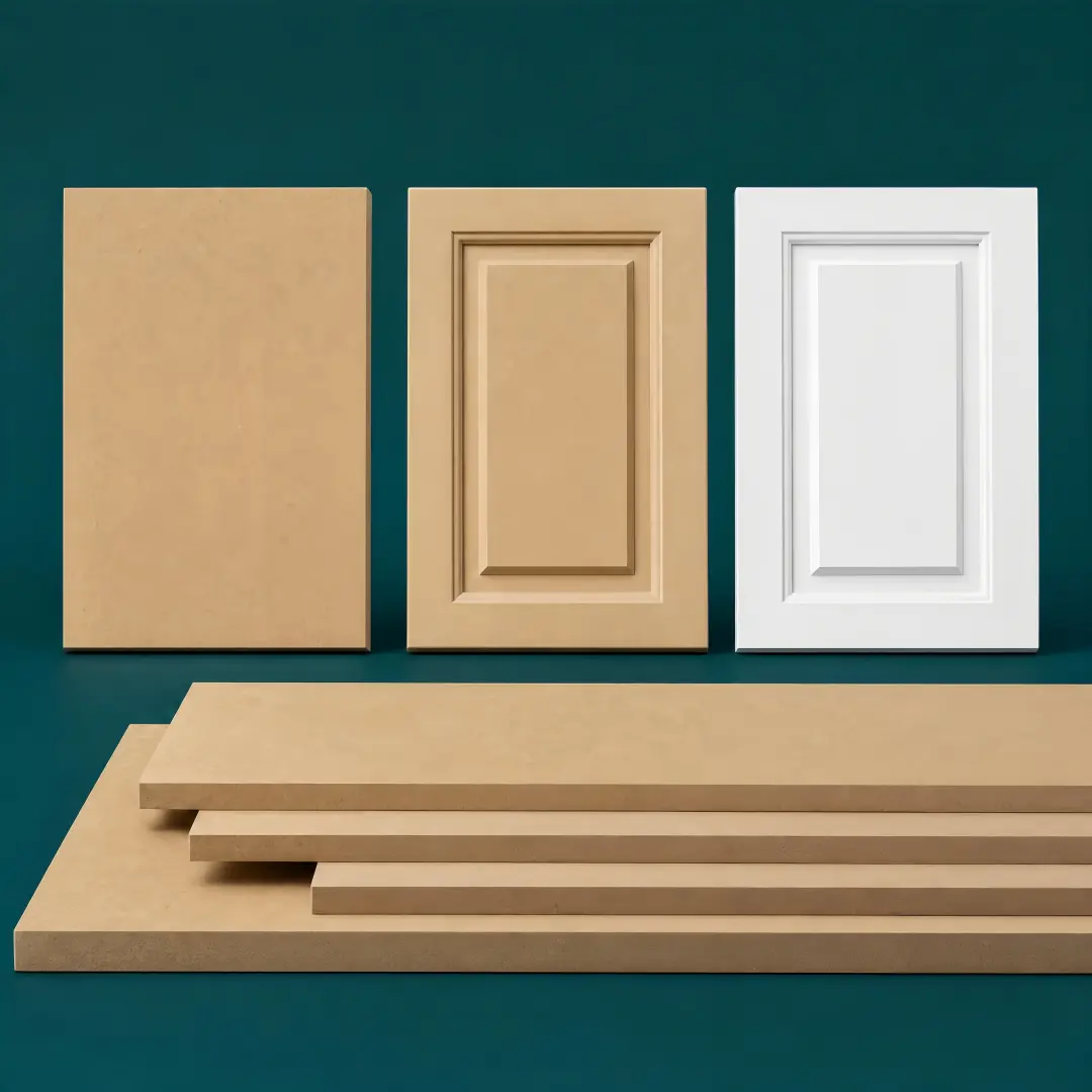 MDF Thickness Chart and Finished Panel Measurement MDF thickness chart comparing nominal board size, caliper measurement and finished panel thickness